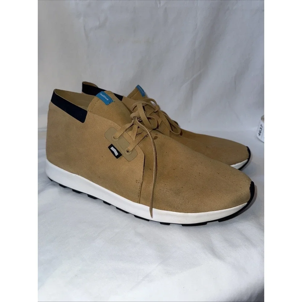 Native Apollo Chukka SMU Tan Microfiber Mid Top Sneakers Mens 13 21103700-2119